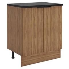 JUST HOME COLLECTION - Mueble de cocina base 70 cm dos puertas con cubierta