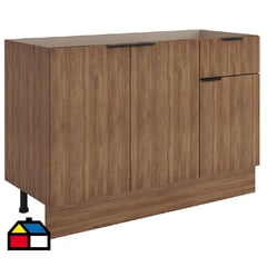 JUST HOME COLLECTION - Mueble de cocina base para lavaplatos 100 cm sin cubierta