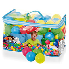 BESTWAY - Set 100 Pelotas Plásticas de Colores