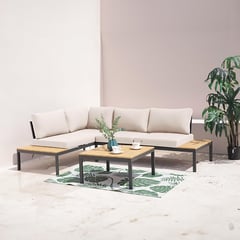 JUST HOME COLLECTION - Juego de living de terraza Saint John 3 piezas