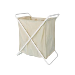 KLEINE WOLKE - Cesto de ropa plegable crema 110 l