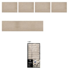 JUST HOME COLLECTION - Set 4 Individuales Rectangular 30x45 cm PVCW-81998B Café claro