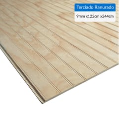 GENERICO - Terciado Ranurado 9 mm 122x244 cm