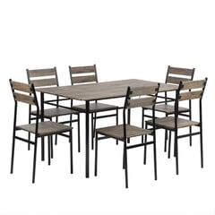 JUST HOME COLLECTION - Set de comedor Laila 1 + 6 sillas