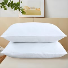 JUST HOME COLLECTION - Pack 2 Almohadas 120 gsm Hd Blanco