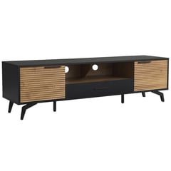 JUST HOME COLLECTION - Mesa de TV 0 " Bellavista Roble y negro 154x44x40 cm