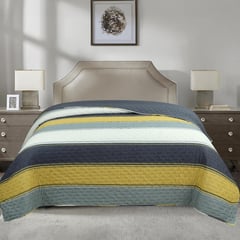 JUST HOME COLLECTION - Quilt Rayas Mostaza