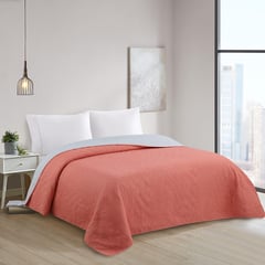 JUST HOME COLLECTION - Quilt Bicolor Terracota