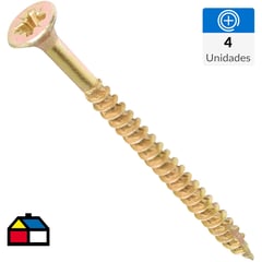 FIXSER - Tornillo turbo screw 4 unidades