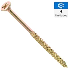 FIXSER - Tornillo turbo screw 4 unidades