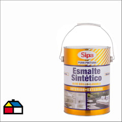 SIPA - Esmalte Sintético Alto Brillo 1 galón Blanco