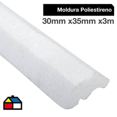 AISLAPOL - Molduras poliestireno expandido MAF 30x35 mm x3m