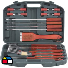 MR BEEF - Kit de herramientas para asado 18 piezas con maleta