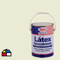 SIPA - Pintura Látex Extracubriente Mate 1 galón(es) Blanco Hueso