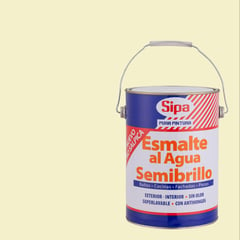 SIPA - Esmalte al agua semibrillante blanco invierno 1 gl