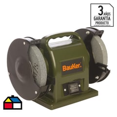 BAUKER - Esmeril de banco eléctrico 6" 200 W